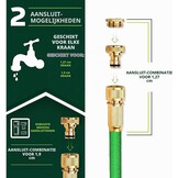 TRESKO® flexibele tuinslang | uitgezet 30 m | waterslang flexibel met 3-voudige latexkern | elastische flexiSchlauch | alle koppelingen van hoogwaardige messing