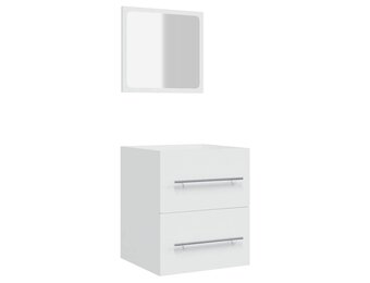 vidaXL Badkamerkast met spiegel 41x38,5x48 cm wit