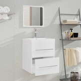 vidaXL Badkamerkast met spiegel 41x38,5x48 cm wit