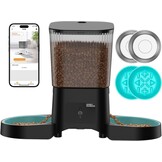 Slimme Dubbele Voerbak 3.5L Zwart | WiFi & App Bediening | 33% Korting