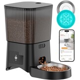 Slimme Dubbele Voerbak 3.5L Zwart | WiFi & App Bediening | 33% Korting