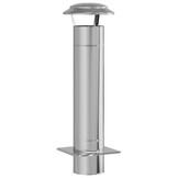 vidaXL Schouw Verlenging Zilver 25 x 25 x 82 cm Roestvrij staal