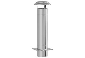Schouwverlenging RVS Zilver 25x25x82 cm - 40% Korting