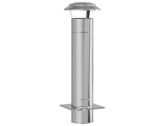 vidaXL Schouw Verlenging Zilver 25 x 25 x 82 cm Roestvrij staal