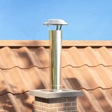 vidaXL Schouw Verlenging Zilver 25 x 25 x 82 cm Roestvrij staal