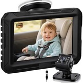 Baby Autospiegel met Camera (1080P HD) - Zwart - 52% Korting