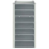Verhoogde Plantenbak 240x40x77 cm Staal Grijs - 34% Korting
