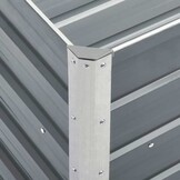 Verhoogde Plantenbak 240x40x77 cm Staal Grijs - 34% Korting
