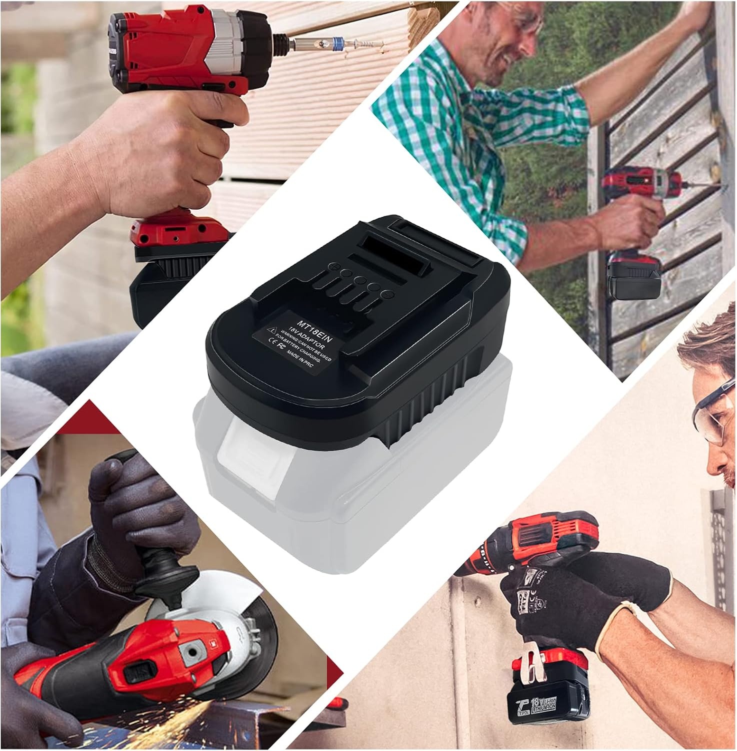 Accuadapter voor Makita naar Einhell, voor Makita 18V lithiumbatterij omzetten naar Einhell 18V lithium, voor EIN.hell 18-V accuapparaten