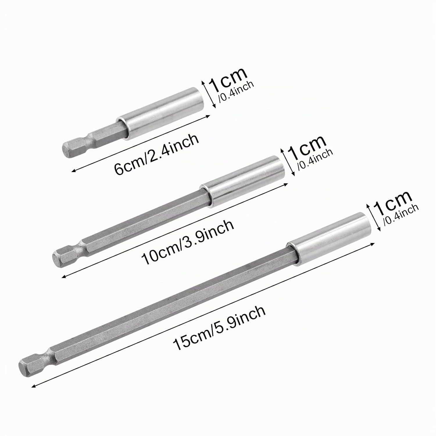 Joyan Magnetische Bithouder Verlenglset 3-delig - 1/4 inch Zeskant Schacht