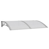 Deurluifel 150x100 cm Polycarbonaat Grijs - 34% Korting