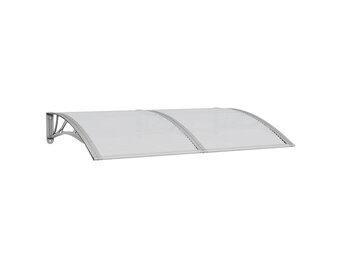 Deurluifel 150x100 cm Polycarbonaat Grijs - 34% Korting