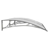 Deurluifel 150x100 cm Polycarbonaat Grijs - 34% Korting
