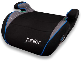 PETEX "Max" Kinderzitverhoger, zitverhoging volgens i-Size norm R129, kinderzit/autostoel voor kinderen, grijs, 1 stuks
