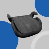 PETEX "Max" Kinderzitverhoger, zitverhoging volgens i-Size norm R129, kinderzit/autostoel voor kinderen, grijs, 1 stuks