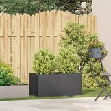 Plantenbak Staal Zwart 80x40x40 cm - 34% Korting