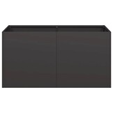 Plantenbak Staal Zwart 80x40x40 cm - 34% Korting