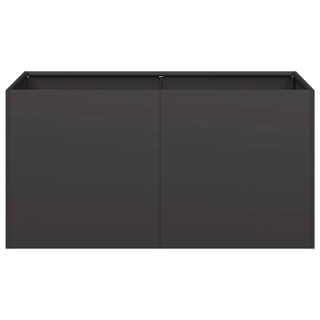 Plantenbak Staal Zwart 80x40x40 cm - 34% Korting