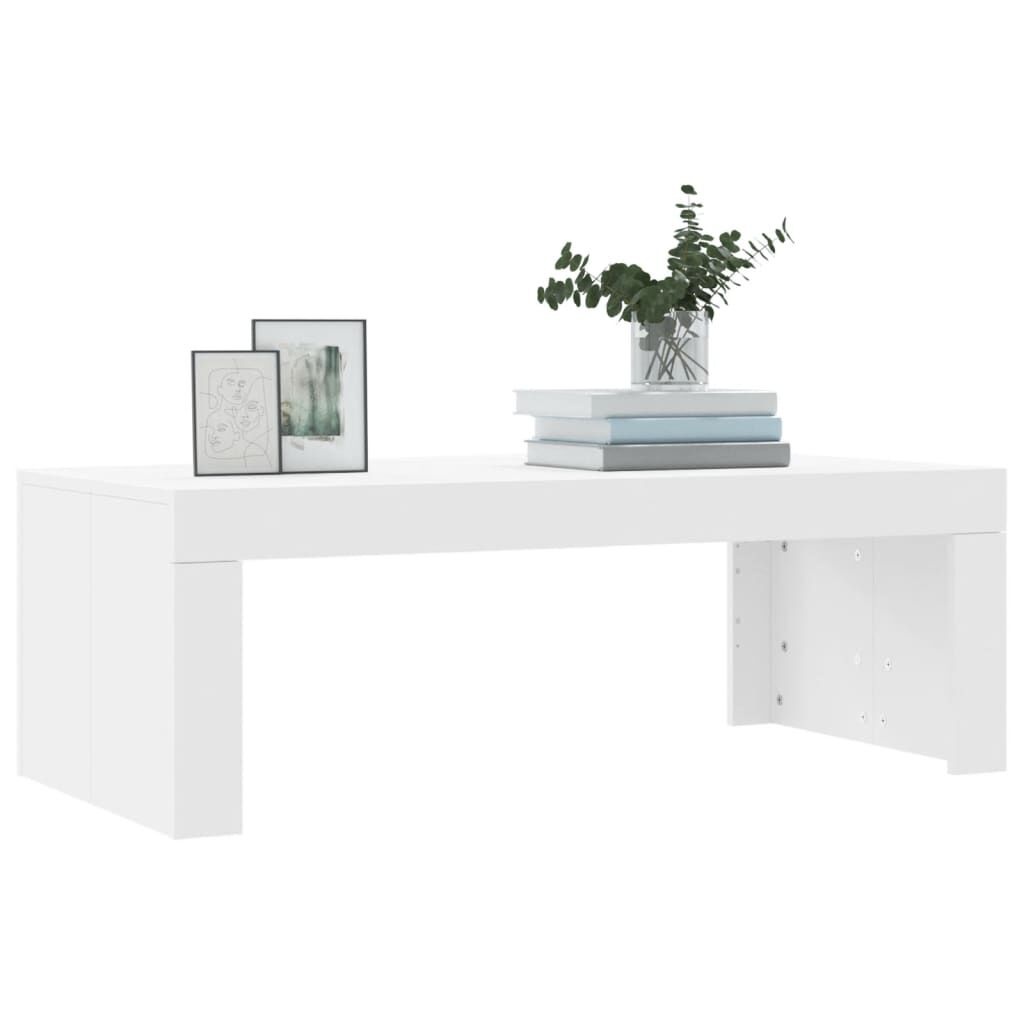 vidaXL Salontafel 102x50x36 cm bewerkt hout wit