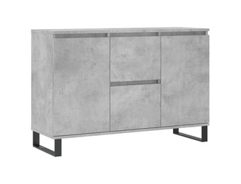 vidaXL Dressoir 101,5x35x70 cm bewerkt hout betongrijs