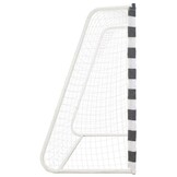 vidaXL Voetbaldoel 300x160x90 cm metaal zwart en wit