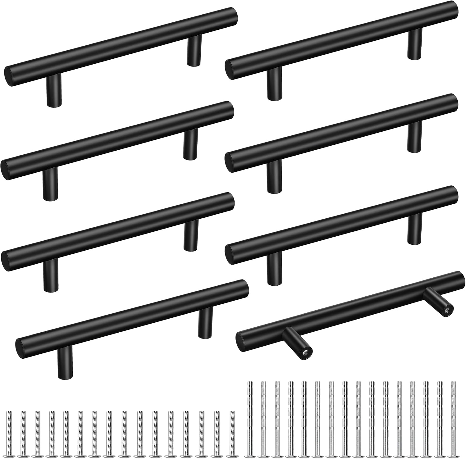 Set van 4 roestvrijstalen meubelgrepen - Gatafelstand: 128 mm - Kastgrepen - Deurgrepen - Ladegrepen - Kastdeuren - Keukengrepen
