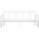 vidaXL Slaapbankframe uittrekbaar metaal wit 90x200 cm
