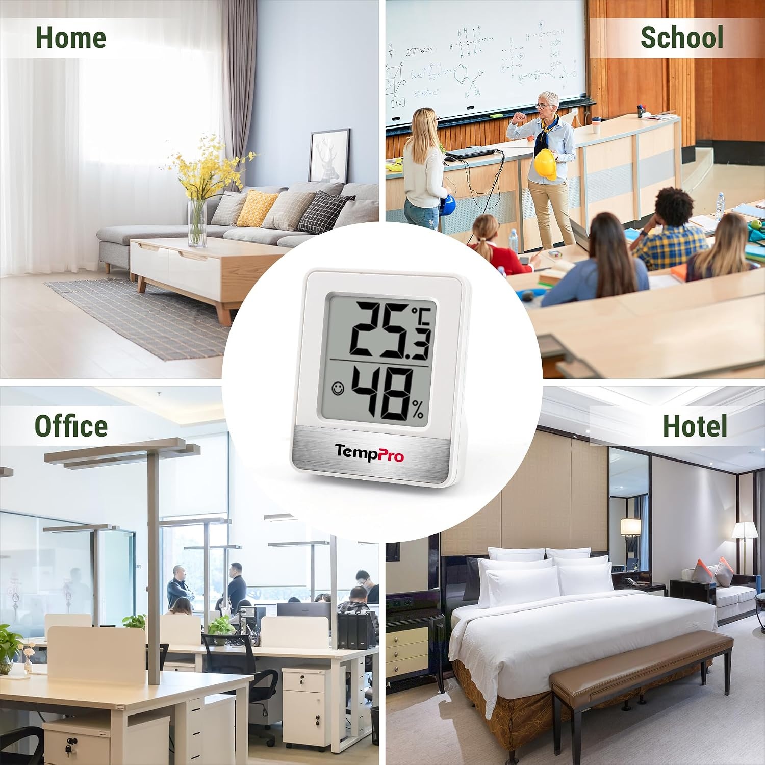 Digitale Thermo-Hygrometer TP49 Wit - 37% Korting