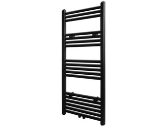 Zwarte Handdoekradiator Recht 500x1160 mm - 34% Korting