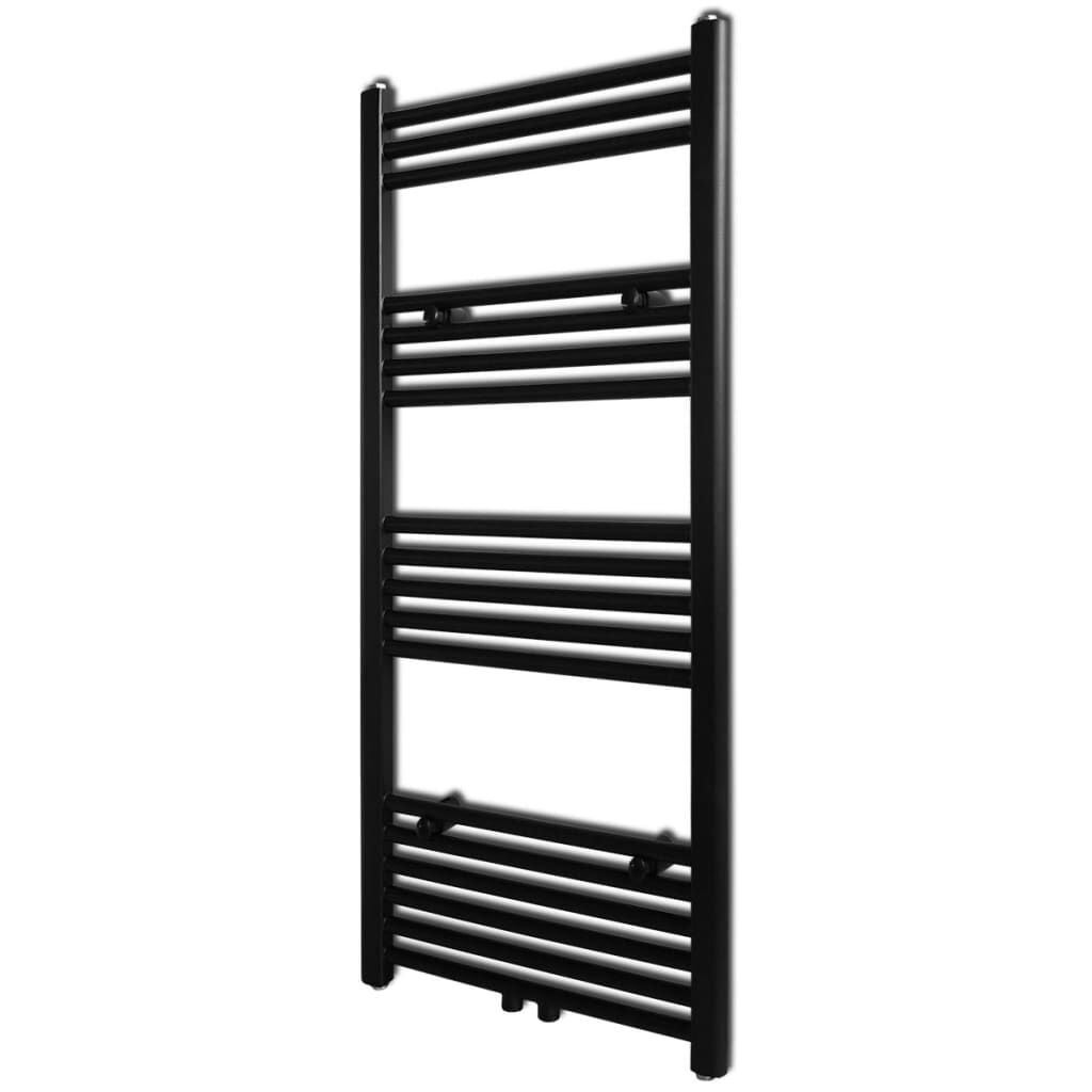 Zwarte Handdoekradiator Recht 500x1160 mm - 34% Korting