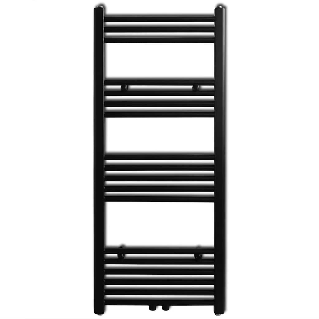 Zwarte Handdoekradiator Recht 500x1160 mm - 34% Korting