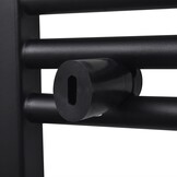 Zwarte Handdoekradiator Recht 500x1160 mm - 34% Korting