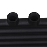 Zwarte Handdoekradiator Recht 500x1160 mm - 34% Korting