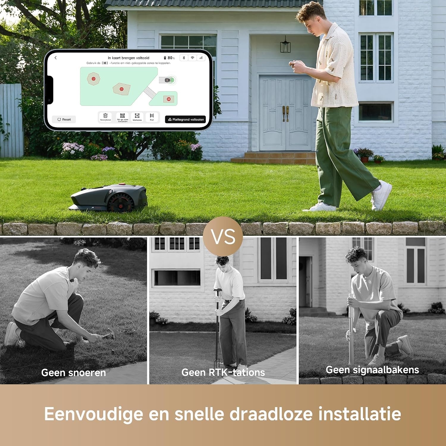 Robotmaaier tot 1000 m² | 60% Korting | Zonder Kabel
