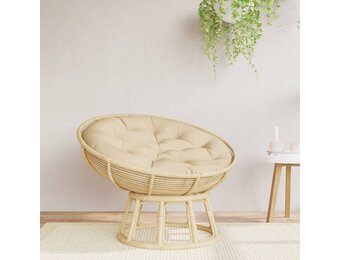 Rond Zitkussen Ø 100x11 cm Beige Oxford Stof - 33% Korting
