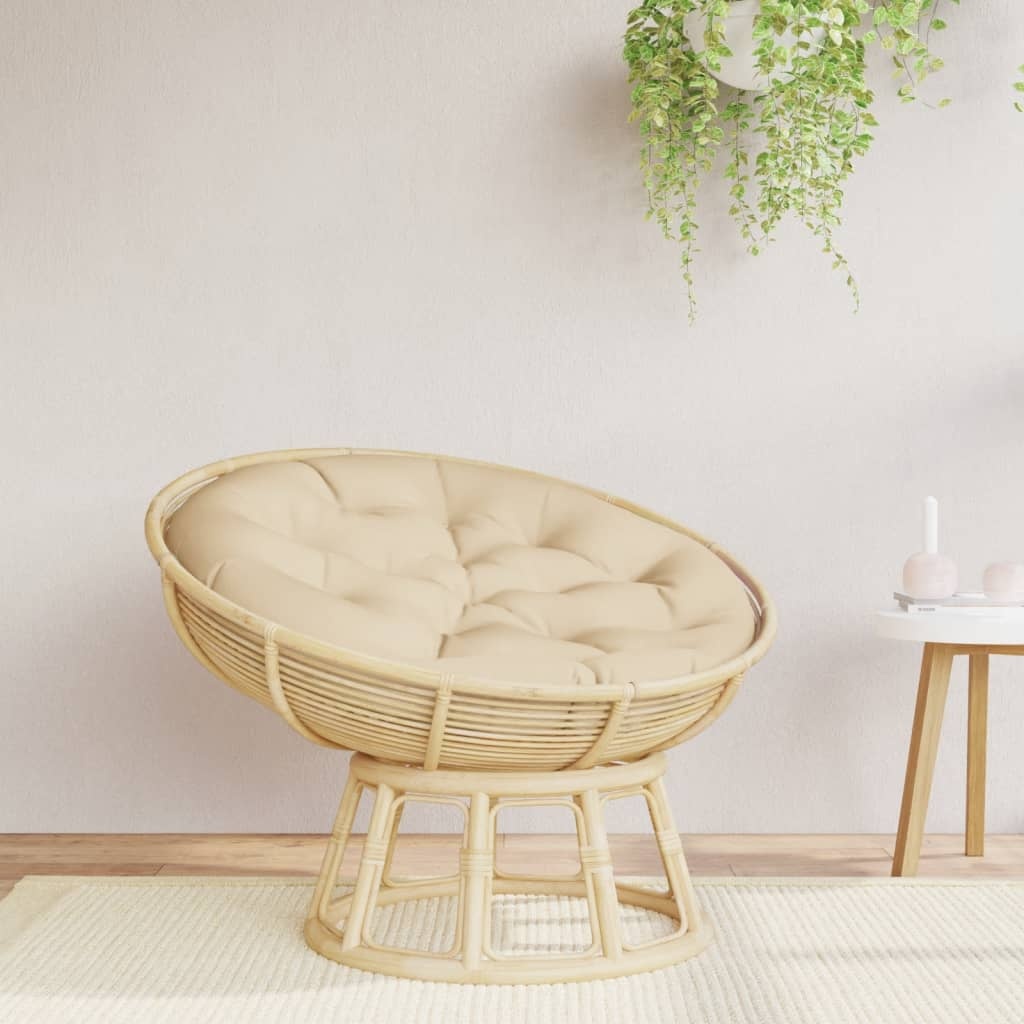 Rond Zitkussen Ø 100x11 cm Beige Oxford Stof - 33% Korting
