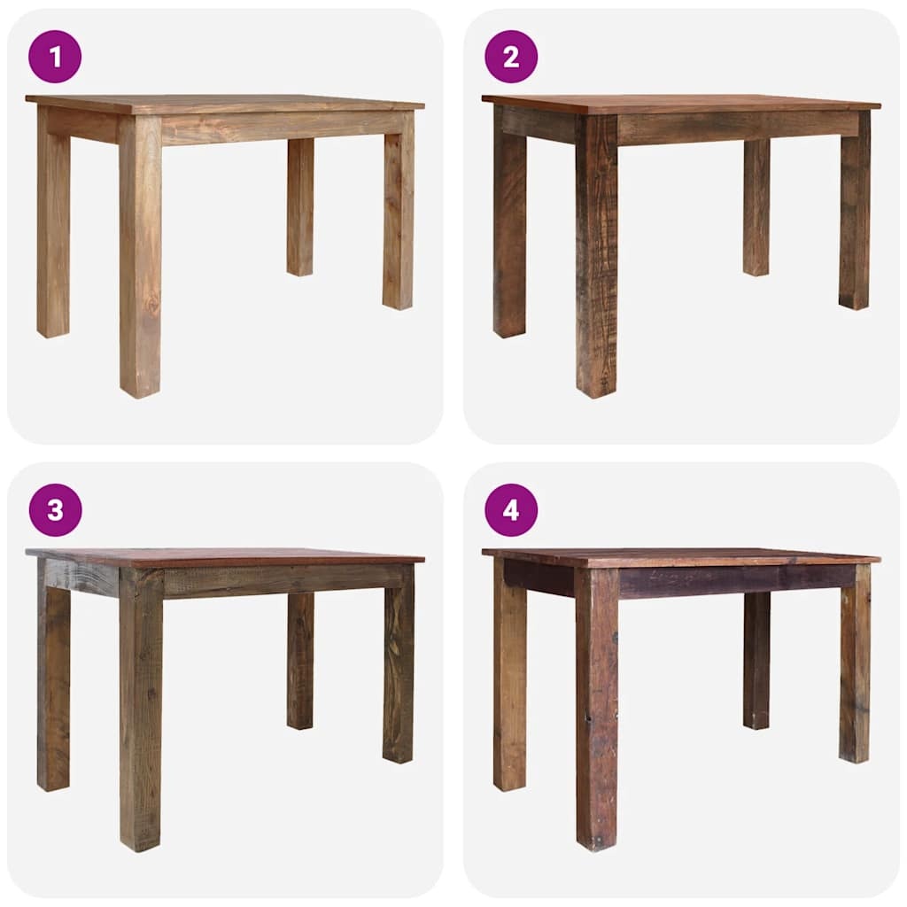 Eettafel 120x60x77 cm Massief Mahoniehout - 35% Korting