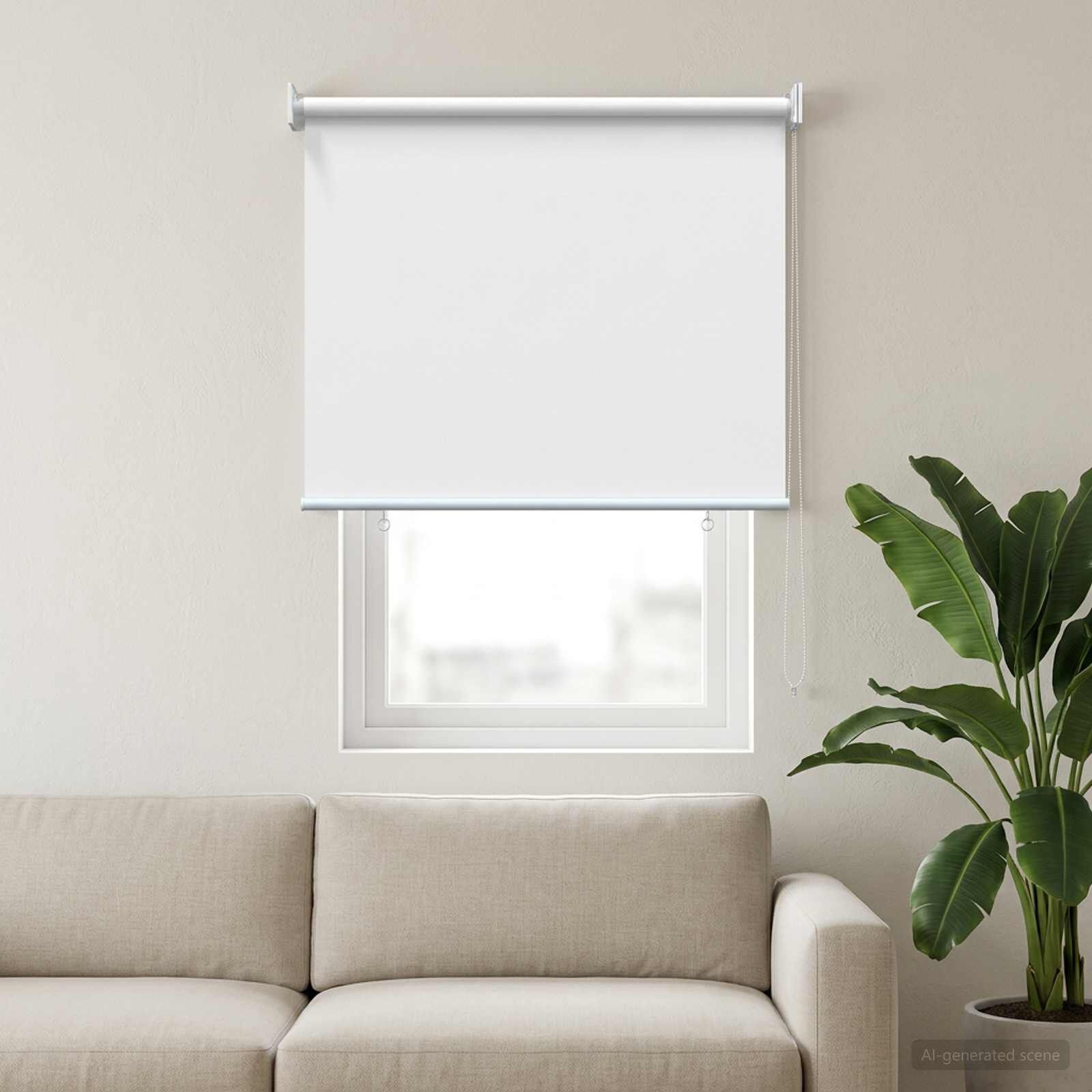UV-Beschermend Buitenrolgordijn Wit 100x230cm - 56% Korting