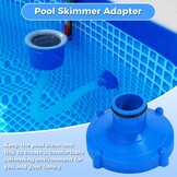 Zwembad Adapter voor Stofzuiger & Zuigslang - 80mm naar 32mm - Blauw - 37% Korting