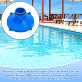 Zwembad Adapter voor Stofzuiger & Zuigslang - 80mm naar 32mm - Blauw - 37% Korting