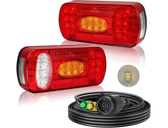 LED Achterlichtset Aanhanger 12V-24V IP67 Waterdicht ECE E57 | 33% Korting