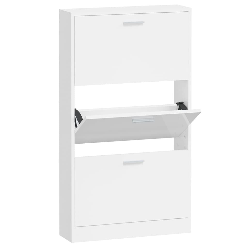 VidaXL Schoenenkast Wit 59x17x108 cm - 54% Korting