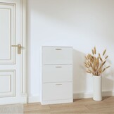 VidaXL Schoenenkast Wit 59x17x108 cm - 54% Korting