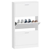 VidaXL Schoenenkast Wit 59x17x108 cm - 54% Korting