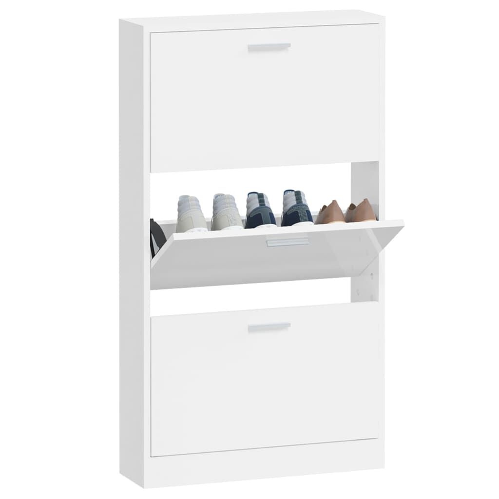 VidaXL Schoenenkast Wit 59x17x108 cm - 54% Korting