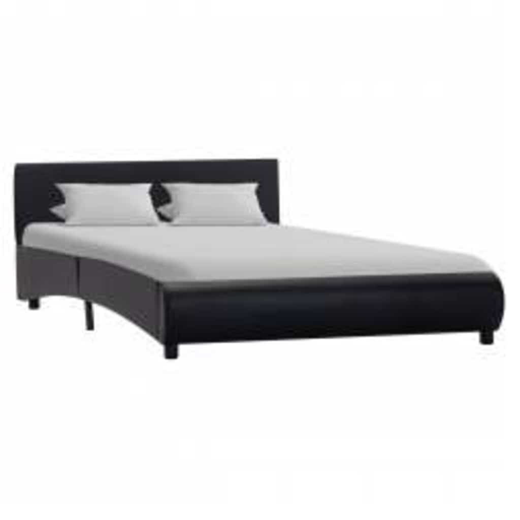 Stijlvol Zwart Bedframe met LED (140x200cm) - 59% Korting!