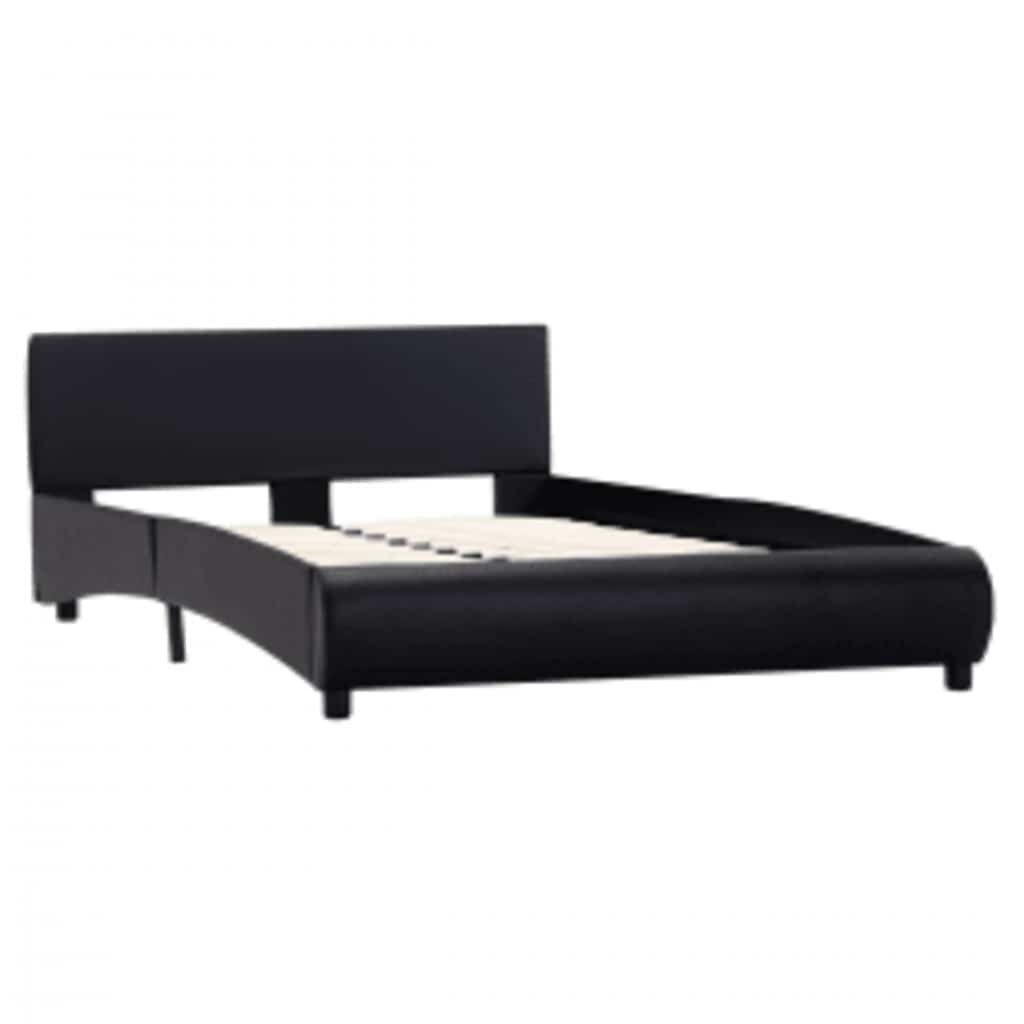 Stijlvol Zwart Bedframe met LED (140x200cm) - 59% Korting!