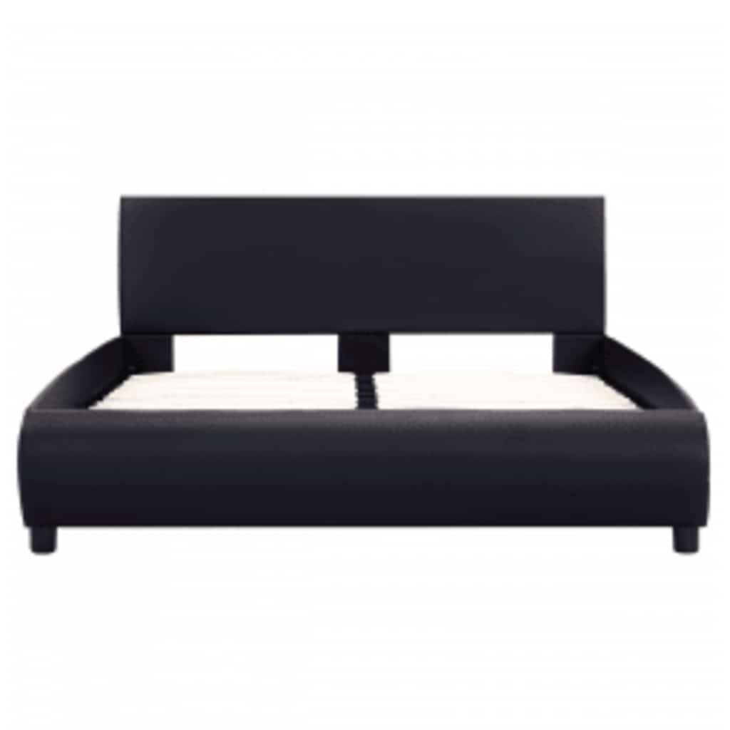 Stijlvol Zwart Bedframe met LED (140x200cm) - 59% Korting!