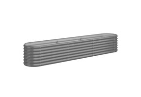 Plantenbak Gegalvaniseerd Staal Grijs 224x40x36 cm - 33% Korting