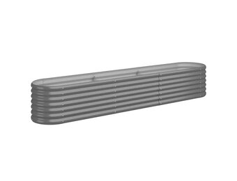 Plantenbak Gegalvaniseerd Staal Grijs 224x40x36 cm - 33% Korting